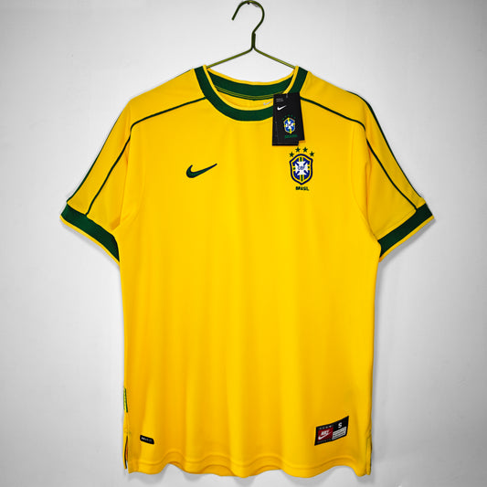 Brazil 1998 Retro Home Jersey