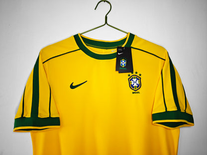 Brazil 1998 Retro Home Jersey